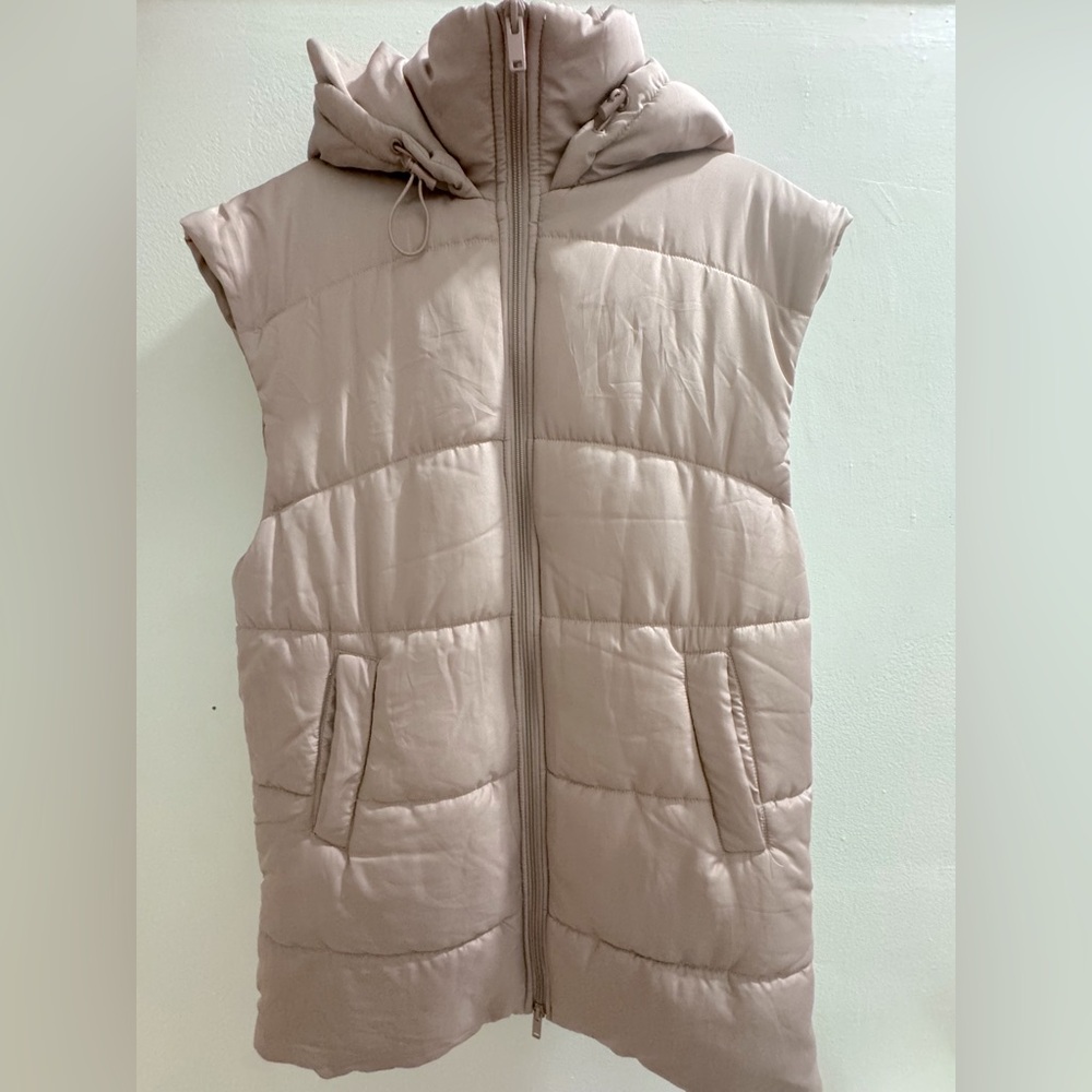 Zella Hooded Long Quilted Puffer Vest
